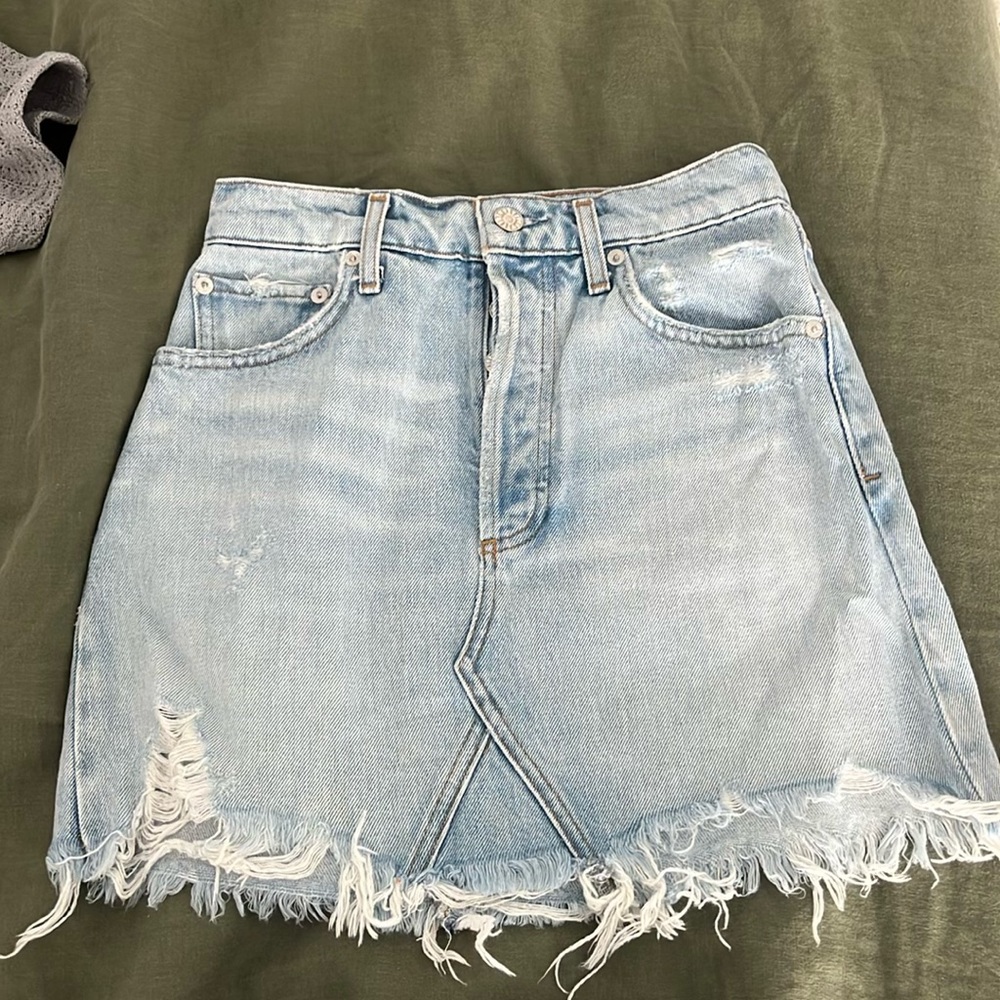 Agolde denim skirt